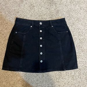 Women's American Eagle Denim Button Down Skirt